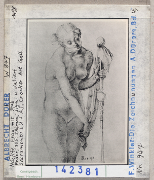preview Albrecht Dürer: Nackte Frau mit Stab. Sacramento, Crocker Art Gallery 